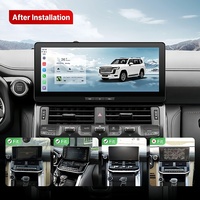 Radio Estéreo con Navegación GPS para Toyota Land Cruiser LC300 2022-2024, Reproductor Multimedia de Video, Android 12, Carplay, Unidad Principal, DSP