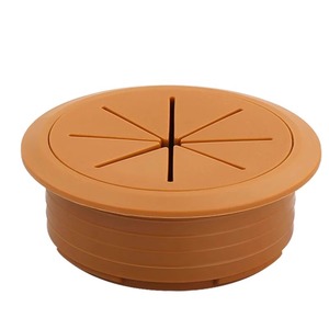 Caja de cable para escritorio Resonance, cubierta redonda de plástico en forma de cruz para gestión de cables de ordenador de oficina - Product Image 1