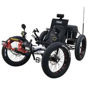 TrikExplor Mountain 2WD tout-terrain Bafang 500w vélo quadricycle couché électrique à gros pneus à vendre - Product Image 6