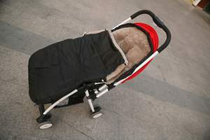 Doublure de poussette en peau de mouton douce et chaude, sac de couchage en peau d'agneau pour nouveau-nés, nourrissons, tout-petits, gigoteuse d'hiver pour poussette - Product Image 2