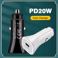 Produk Terlaris PD 20W 5V 3A Usb Type c Ports Pengisi Daya Cepat Pengisi Daya Mobil Aksesoris Mobil Pengisi Daya Ponsel Sedang Tren
