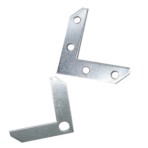 Support d'angle en alliage d'aluminium à quatre yeux, 45mm x 41mm, épaisseur 2mm, pour accessoire de quincaillerie de cadre photo - Product Image 5