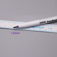 Stylos marqueurs de peau sans danger pour le marquage de la peau de qualité médicale Stylo marqueur chirurgical stérile maquillage avec règle en papier
