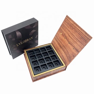 Hot Sale Custom Logo Rigid Cardboard Magnetic clamshell Truffle Macaron Rectangular Window Gift box Chocolate Packaging box