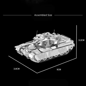 High Quality Stainless Steel MK50 Kids Toys <strong>Hobbies</strong> Diy <strong>Crafts</strong> Educational Toys Gift Sets 3d Metal Puzzle Chieftain Tank - Product Image 5