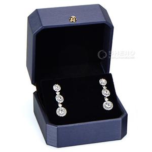 Octagonal Pu Leather Jewelry <b>Boxes</b> for Rings Pendants Bracelets with <b>Soft</b> Velvet Lining High End Jewelry Display - Product Image 1