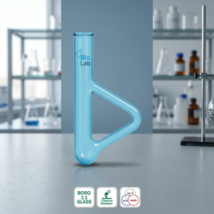 ตัวแยกน้ำมันและน้ำแบบท่อคู่ BIOLAB ทำจากแก้วบอโรซิลิเกต อุปกรณ์เชื่อมต่อในห้องปฏิบัติการ รับผลิตตามแบบ OEM ขนาด 18*150, 25*143 - Product Image 3