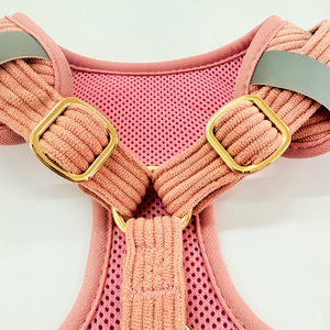 Fashion Luxury <strong>Pink</strong> <strong>Dog</strong> <strong>Harness</strong> Set Breathable <strong>Dog</strong> <strong>Harness</strong> and Leash Set for Small <strong>Dogs</strong> Daily Outdoor Walks - Product Image 3