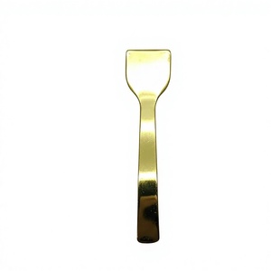 Cuillère carrée en acier inoxydable doré pour shilajit, avec logo personnalisé, non toxique, compatible lave-vaisselle, écologique, pour petites doses d'herbes - Product Image 2