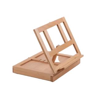 Mini chevalet de <span class=keywords><strong>dessin</strong></span> et de pastel pliable en <span class=keywords><strong>bois</strong></span> de hêtre avec tiroir de rangement pour la peinture - Product Image 6