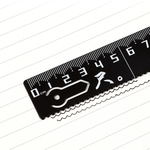 Hoge Kwaliteit 20Cm Dik Mat Staal Liniaal Met Duurzaam Boek Mark Grote Schaal Schoolaanbod Voor Studenten Gemaakt Van Metaal - Product Image 4