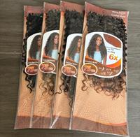 Extensions de cheveux synthétiques bouclés 6X de haute qualité pour tresses, lots de mèches ondulées effet naturel pour femmes, vente en gros