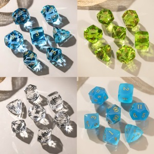 Mixed Colors DND Glass <b>Dice</b> Sets 16mm Standard Size Crystal Gemstone <b>Dice</b> OEM Service For Collectors and Gamers - Product Image 5