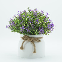 AR-1003 ZUOYI nordique vent artificiel petite orchidée haricot bonsaï fleur plante en pot pour salon