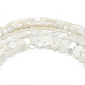 珠宝供应商批发时尚天然淡水贝壳珠子魅力女性DIY手链项链制作配件