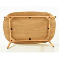 Table à manger en bois de frêne massif, meubles de conception moderne de haute qualité de style japonais simple TT-1294B