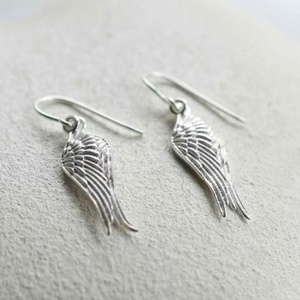 Nouvelle collection de bijoux fins de luxe en argent 925 plaqué or, ensemble de boucles d'oreilles et collier en forme d'ailes d'ange pour femmes, idéal pour les fiançailles et les soirées - Product Image 2