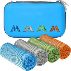 Custom Sports Pva Gym Yoga Breathable Cooling Towel Silicone Case And Cold Towel
