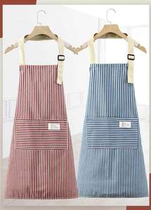 Grembiule <span class=keywords><strong>a</strong></span> strisce di poliestere 100% cucina per uso domestico bavaglino da cucina <span class=keywords><strong>Chef</strong></span> per ristoranti e Bar cibo e cucina da giardino - Product Image 6