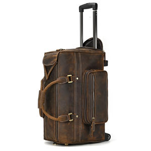 Bolso <span class=keywords><strong>de</strong></span> cuero genuino para equipaje, bolsa <span class=keywords><strong>de</strong></span> lona para viaje, <span class=keywords><strong>fin</strong></span> <span class=keywords><strong>de</strong></span> <span class=keywords><strong>semana</strong></span>, para una noche, Maleta rodante, con carrito <span class=keywords><strong>de</strong></span> cuero <span class=keywords><strong>de</strong></span> vaca, 2022 - Product Image 6