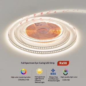 Barre lumineuse LED à spectre complet 98, basse tension 24V, en aluminium, à fente, auto-adhésive, <span class=keywords><strong>stroboscopique</strong></span>, double trois couleurs - Product Image 2