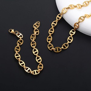 Collier en acier inoxydable rond 6MM 8MM couleur argent or, motif grain de café, étanche, style hip-hop, bijoux en métal - Product Image 5