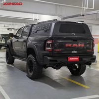 Capot rigide en alliage d'aluminium pour pick-up avec panneaux latéraux MOLLE et porte arrière solide pour GMC Sierra