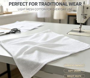 <span class=keywords><strong>Tela</strong></span> de Jersey de Algodón Peinado Snowfall Blanco Óptico 90GSM 21s 32s 40s con Tacto Suave para Vestidos y Camisetas - Product Image 1