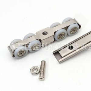 Rodamiento Silencioso para Puerta Corredera, Polea de Acero Inoxidable con Eje de 10 mm, Capacidad de Carga de 50 kg, Rodillo para Puerta de Madera, Riel Colgante con Amortiguador - Product Image 4