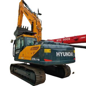 Pelleteuse Hyundai 220LC-9S d'occasion de 22 tonnes, fabriquée en Corée, machine R220-9S sur chenilles, équipement lourd d'occasion avec noyau moteur à vendre - Product Image 1