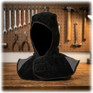 Casque de soudage intégral à assombrissement automatique avec protection du cou, isolation thermique, pour usage en construction, noir - Product Image 5