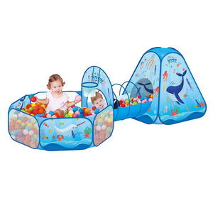 Populaire Portable Enfants En Plein Air Jouet Tente Océan Ball Pit <span class=keywords><strong>Piscine</strong></span> <span class=keywords><strong>Tunnel</strong></span> Jouer Tente Jouets <span class=keywords><strong>Piscine</strong></span> À Balles 3 en 1 Jouet Tentes <span class=keywords><strong>Tunnel</strong></span> pour Enfants - Product Image 3