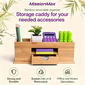 Cross-border wooden drawer-style desktop storage <b>box</b>, <b>pen</b> holder, stationery, remote control, mobile phone, miscellaneous - Product Image 5