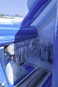 Winter Wonderland Parque de Atracciones Castillo de invierno inflable Combo Jumping Bouncer House con tobogán y carrera de obstáculos para niños - Product Image 3