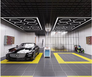 Luce LED Esagonale a Nido d'Ape, Illuminazione da Soffitto per Officina, Luci LED per Garage - Product Image 2