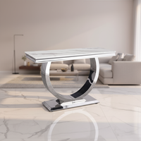 Ensemble de table à manger au design moderne pour salon, restaurant et applications multi-scènes