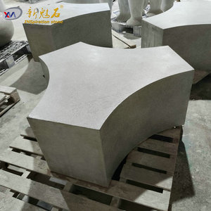 Nuevos Materiales de Construcción de Piedra, Banco de Hormigón GRC Gris de Alta Resistencia, Muebles para Parques Interiores y Exteriores - Product Image 4