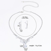 Collier à la mode et ensemble de boucles d'oreilles-accessoires de gros All-Match pour la mariée et les fêtes