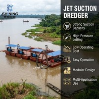 Drague à aspiration compacte, facile à utiliser, profondeur de dragage de 9 m pour le nettoyage des sédiments de petits plans d'eau