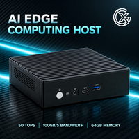 Komputer Industri Edge AI dengan Memori Terpadu LPDDR5, Mesin Ganda GPU NPU, untuk Pabrik Cerdas