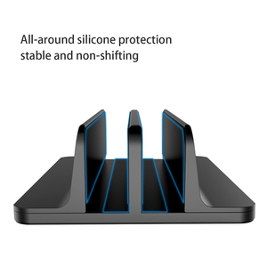 Soporte de escritorio de aluminio ajustable para Macbook Air Pro 13 15 16 Soporte vertical para computadora portátil con tamaño de base para computadora portátil y tableta - Product Image 2