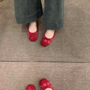 2025 primavera nuevas mujeres elegantes pisos moda estilo francés Fondo suave antideslizante versátil Chic princesa Bowtie zapatos de cuero - Product Image 3