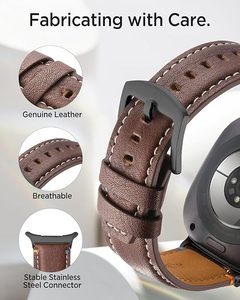 <span class=keywords><strong>Bracelet</strong></span> de montre en <span class=keywords><strong>cuir</strong></span> véritable Crazy Horse personnalisé pour <span class=keywords><strong>Samsung</strong></span> <span class=keywords><strong>Galaxy</strong></span> <span class=keywords><strong>Watch</strong></span> 8 Classic 44 mm 40 mm, <span class=keywords><strong>bracelet</strong></span> rétro fait main - Product Image 3