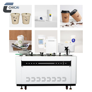 Impresora de Inyección de Tinta Digital Multifunción de Alta Velocidad y Totalmente Automática Chicai para Impresión de Vasos de Papel y Abanicos - Product Image 1