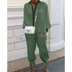 Women's Sexy Knitted Hand-crocheted Fringed Asymmetric Top and <b>Pants</b> Fashion Casual 2-piece Set Fashion - Product Image 5