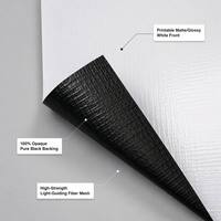 Bannière Flex 440G à dos noir, 100% opaque, impression recto-verso compatible pour bannières suspendues