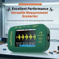 Mini oscilloscope numérique de 2.8 pouces, taux d'échantillonnage de bande passante de 10MHz, testeur de forme d'onde portable, rétro-éclairage, capture automatique du signal