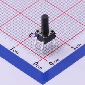 TC-1109-B-L Tactile Switch Through hole-4P,4.5x4.5mm Switch Single Pole Single Throw Round Button 1.6N Through Hole - Product Image 1