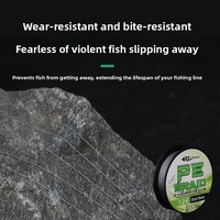 Ligne de pêche tressée HUAYU LURE 100 mètres 4 brins en PE ultra-résistante, ligne principale longue portée pour la pêche en rivière et en ruisseau, vente en gros