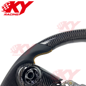 Volante Deportivo Personalizado de Fibra de Carbono Regular, Perforado/Cuero Tipo Gamuza, para Mini Cooper S JCW F54 F56 F58 R56 R57 - Product Image 2